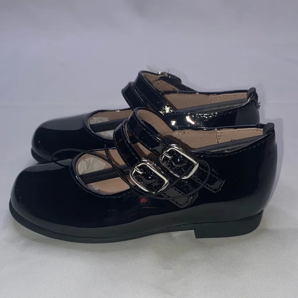 Christie & Jill Elegant Black‎ Patent Leather Kids Dress Shoes